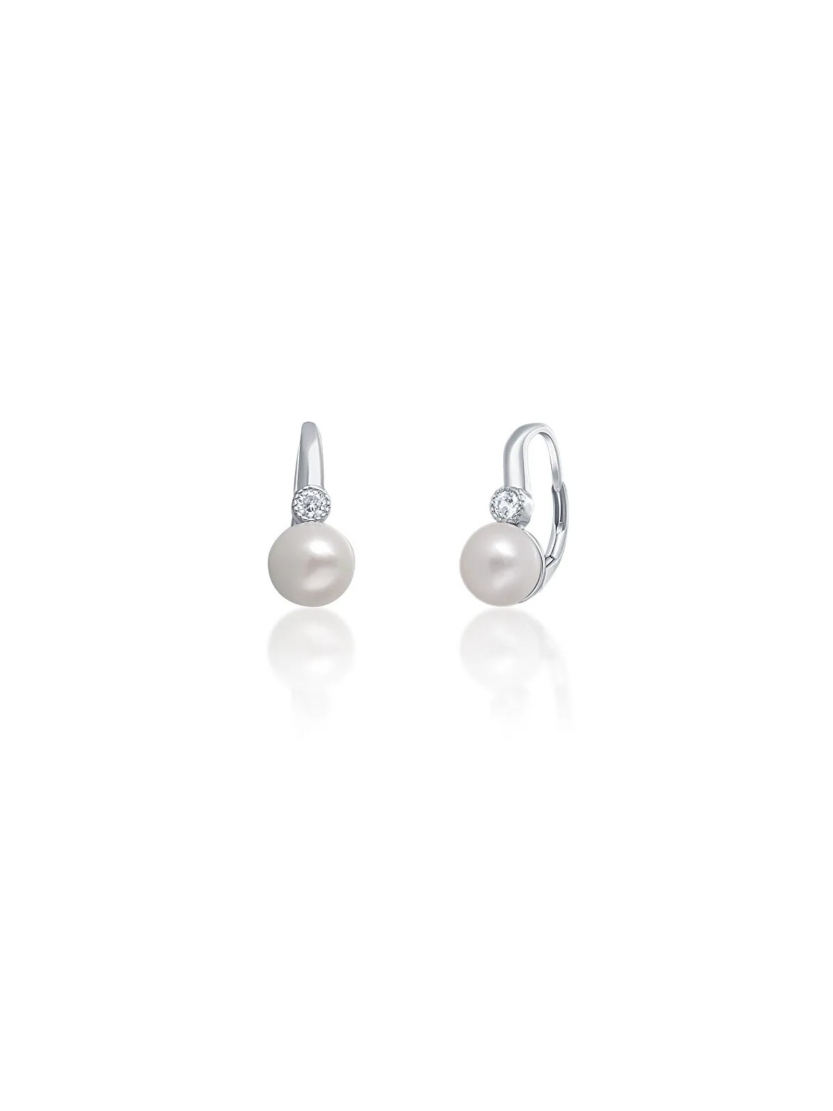 JwL Luxury Pearls Deliziosi orecchini in argento con vera perla bianca JL0673 donna