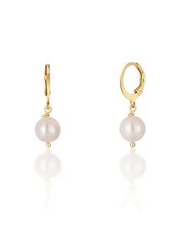 JwL Luxury Pearls Bellissimi orecchini placcati in oro con vere perle bianche JL0678 donna
