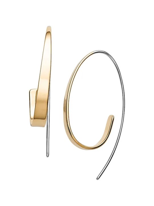 Skagen Orecchini bicolore in acciaio di lusso Kariana SKJ1217998 donna