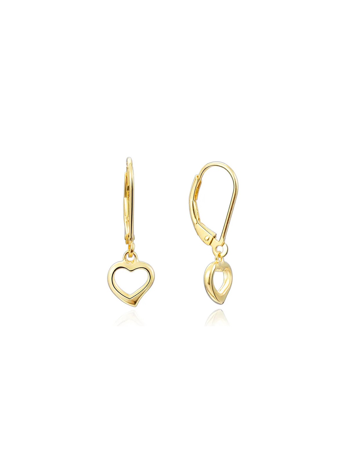 Beneto Orecchini in argento placcato oro con cuori AGUC1960-GOLD donna