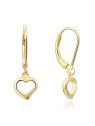 Beneto Orecchini in argento placcato oro con cuori AGUC1960-GOLD donna