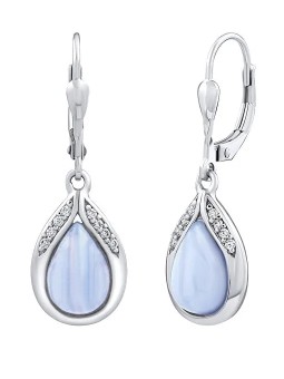 Orecchini Silvego in argento con agata naturale jst13327ba donna