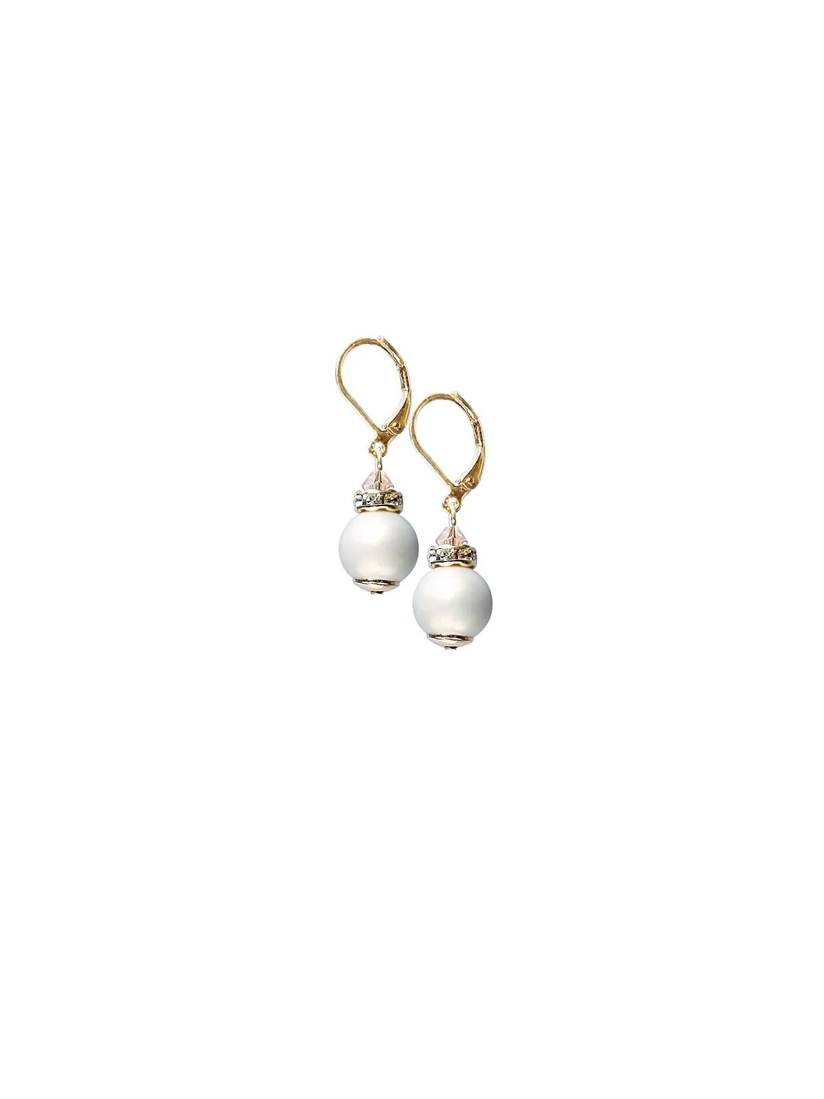 Lampglas Delicati orecchini Sweet Cream realizzati con perle Lampglas ECU23 donna