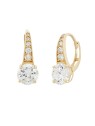 JV OrecchiniD placcati oro con zirconi trasparenti SVLE0974XH2GO00 donna