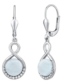 Silvego Orecchini in argento con acquamarina naturale JST14710AQ donna