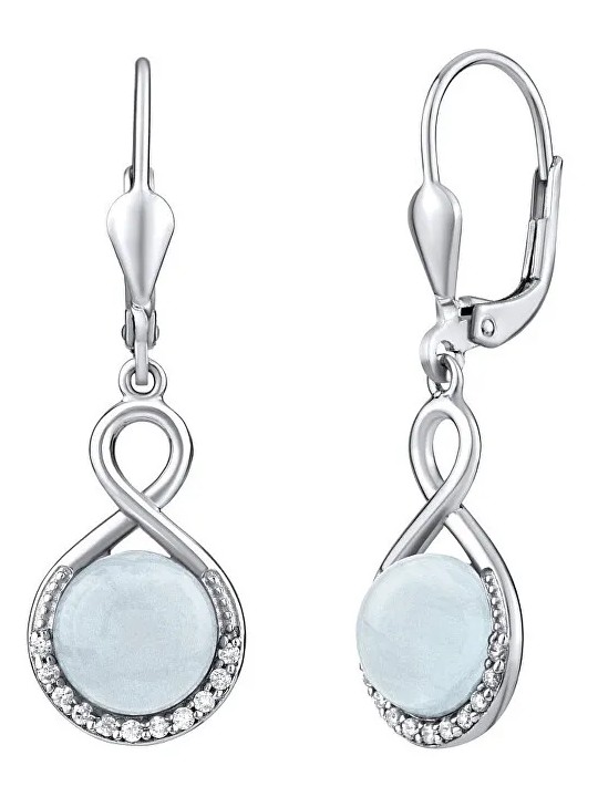 Silvego Orecchini in argento con acquamarina naturale JST14710AQ donna
