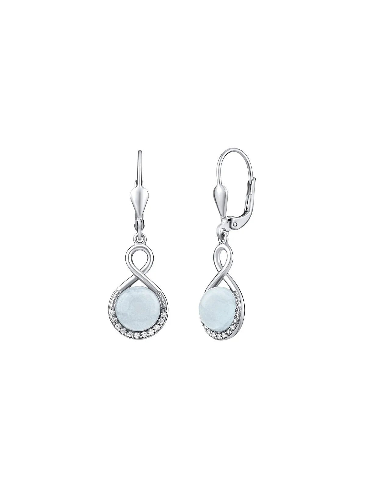 Silvego Orecchini in argento con acquamarina naturale JST14710AQ donna