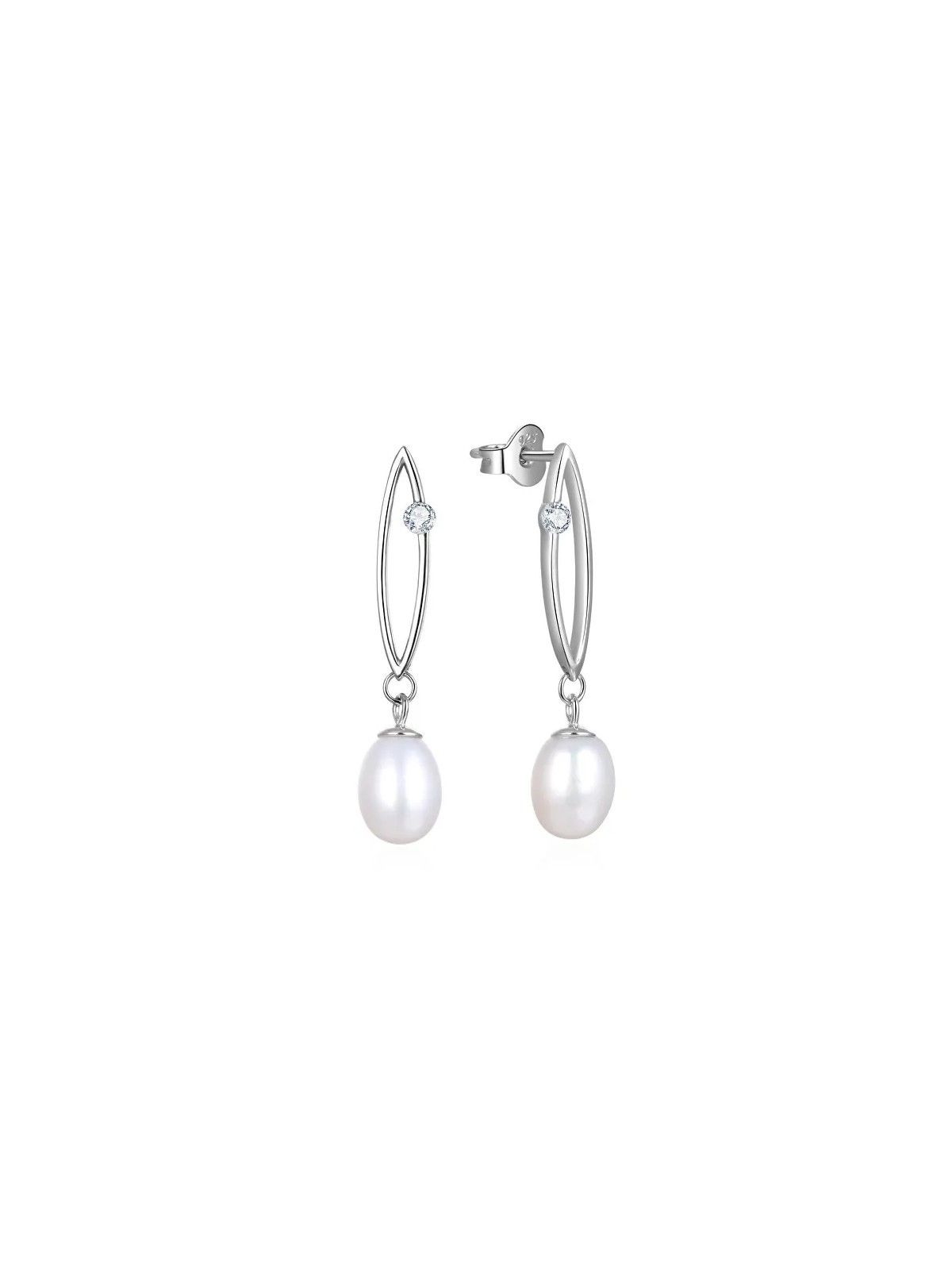 Beneto Orecchini in argento con perle vere AGUC2615P donna