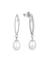 Beneto Orecchini in argento con perle vere AGUC2615P donna