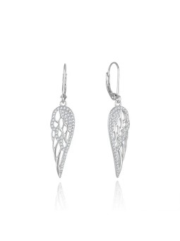 Beneto Orecchini pendente in argento con ali d'angelo AGUC2613 donna