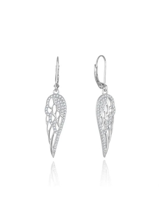Beneto Orecchini pendente in argento con ali d'angelo AGUC2613 donna