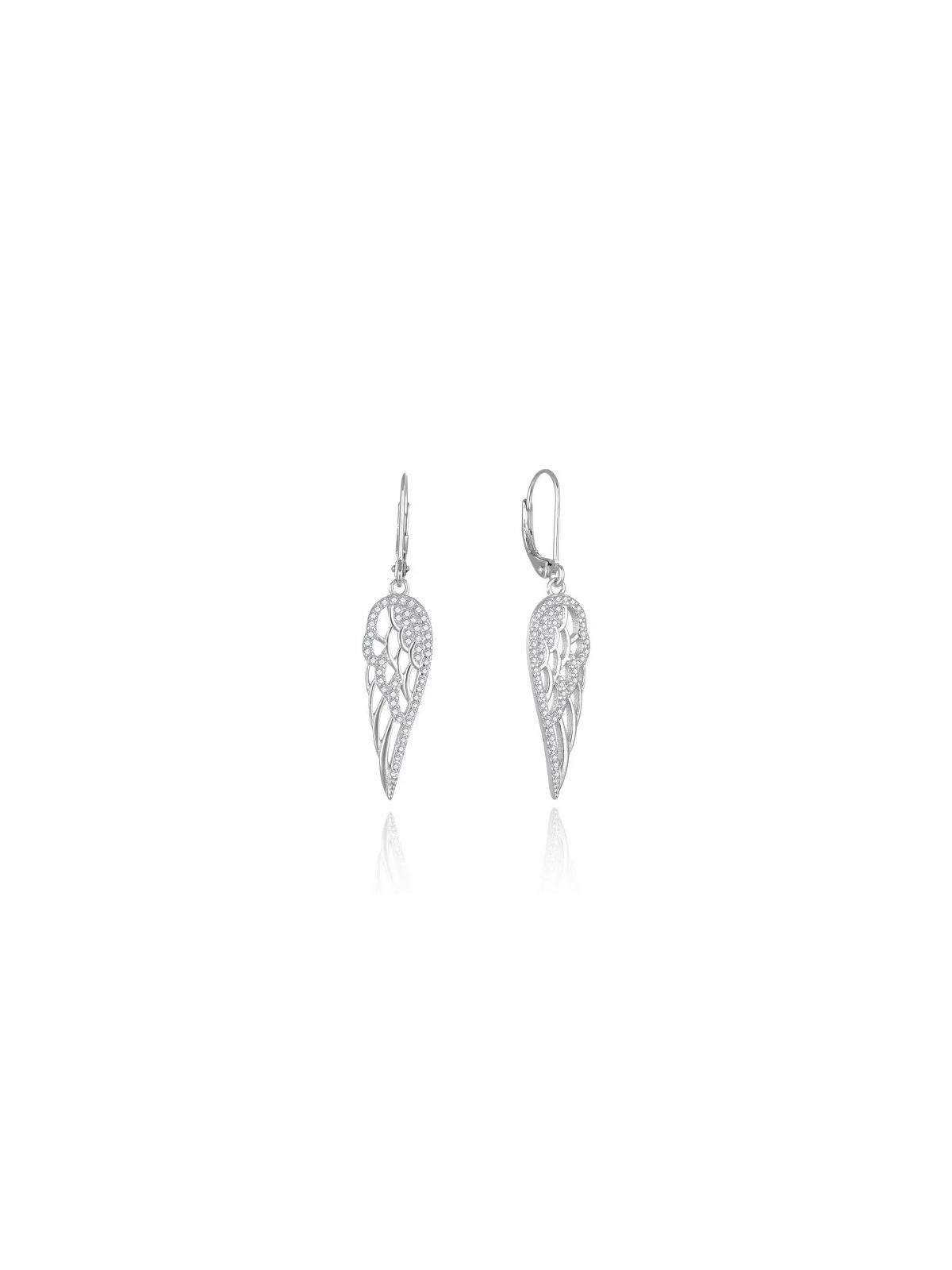 Beneto Orecchini pendente in argento con ali d'angelo AGUC2613 donna