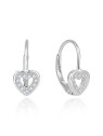 Beneto Delicati orecchini in argento a forma di cuore AGUC2667D donna