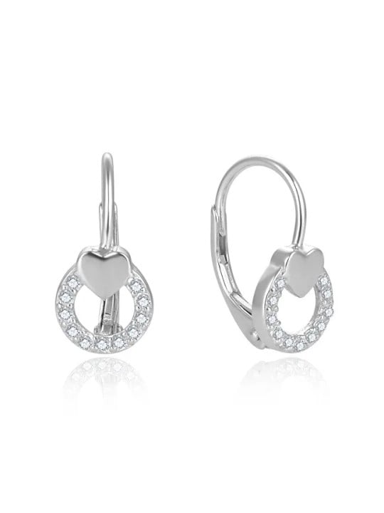 Orecchini Beneto Delicati in argento con cuore AGUC2701 donna