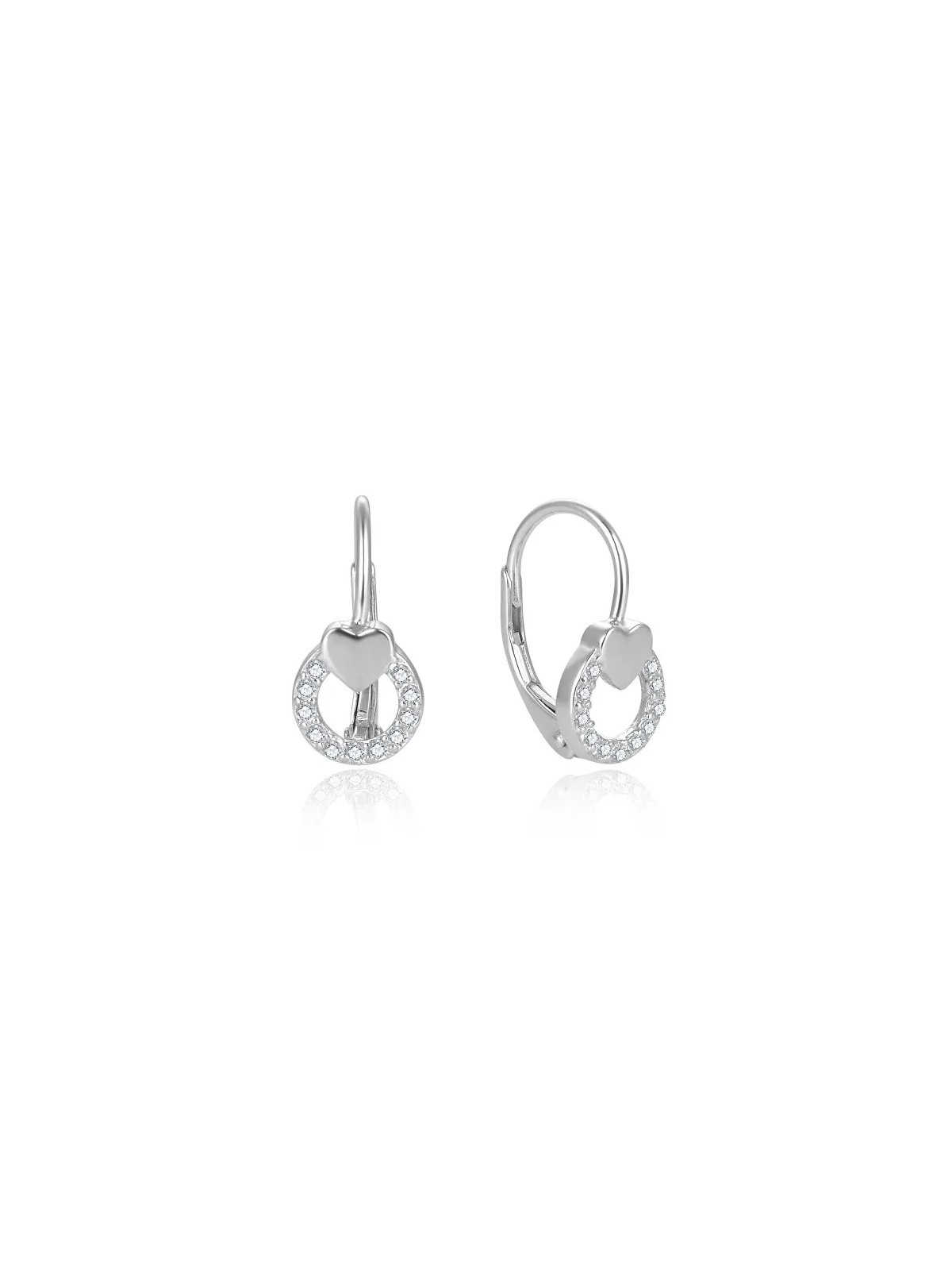 Orecchini Beneto Delicati in argento con cuore AGUC2701 donna