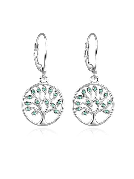 Beneto Eleganti orecchini in argento con zirconi Albero della Vita AGUC917L donna