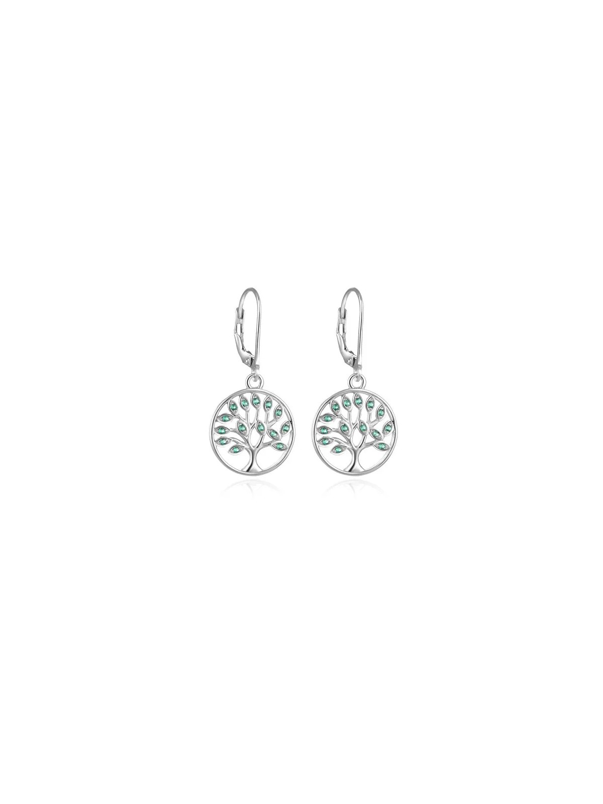 Beneto Eleganti orecchini in argento con zirconi Albero della Vita AGUC917L donna