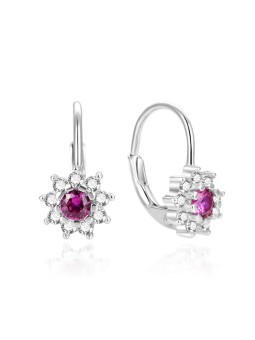 Beneto Orecchini in argento scintillanti con zirconi AGUC1268DL donna