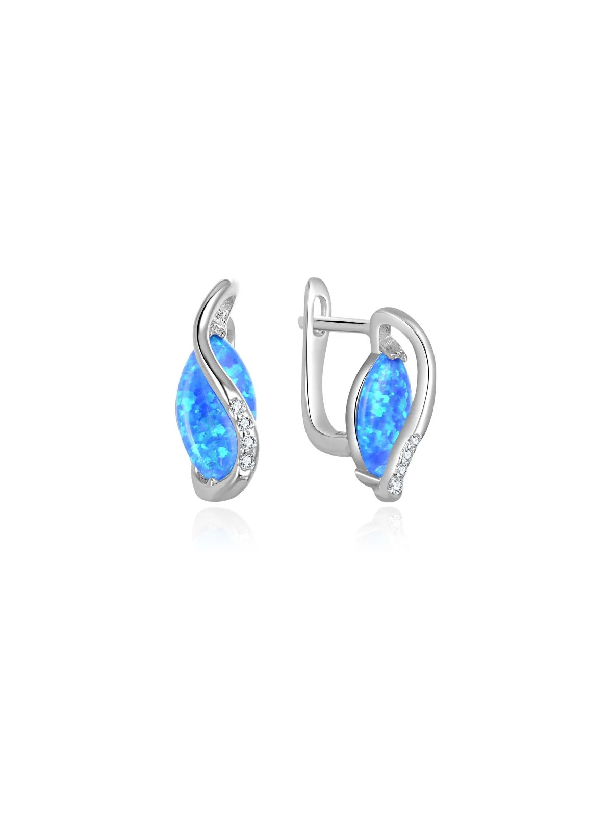 Orecchini Beneto in argento con opali sintetici AGUC2607 donna