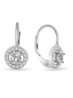 Beneto Orecchini scintillanti in argento con zirconi AGUC2700 donna