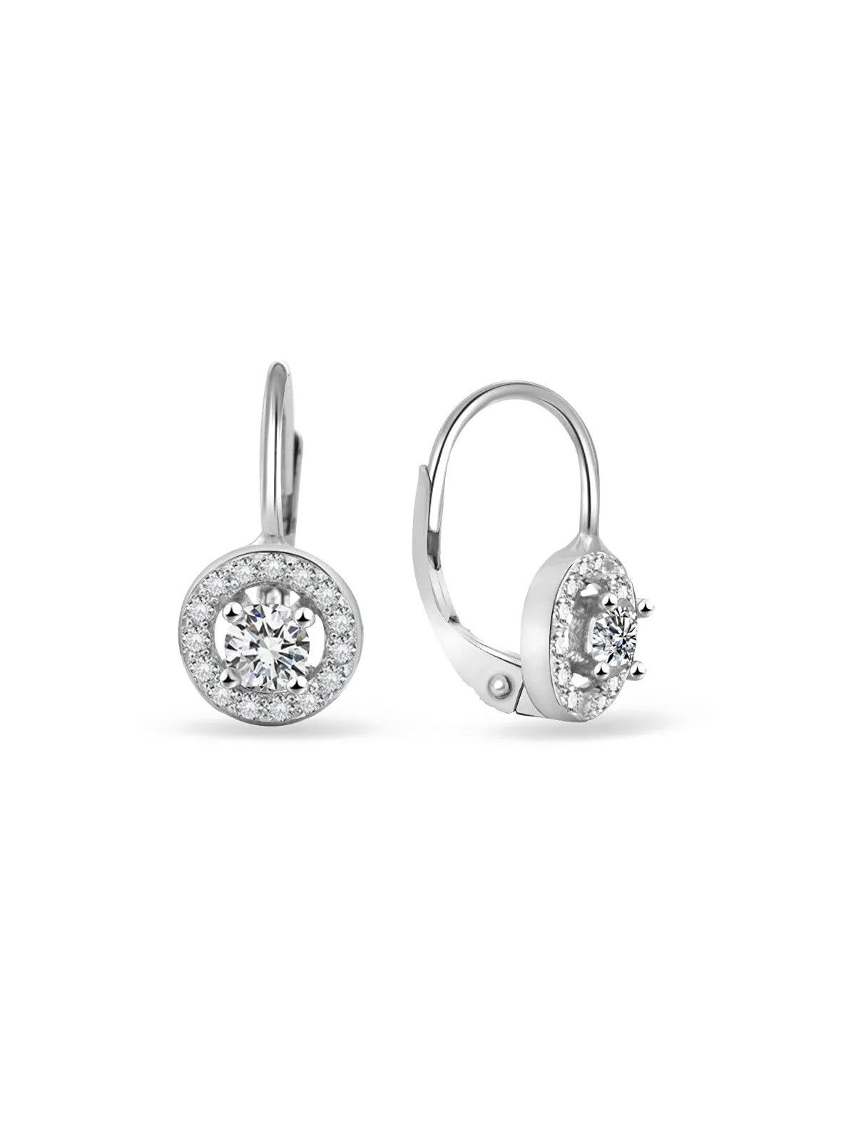 Beneto Orecchini scintillanti in argento con zirconi AGUC2700 donna