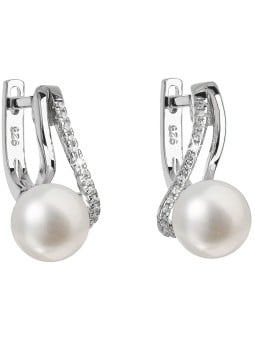 Evolution Group Orecchini in argento con perle vere Pavon 21024.1 donna