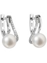 Evolution Group Orecchini in argento con perle vere Pavon 21024.1 donna