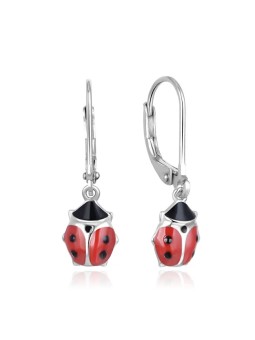 Beneto Graziosi orecchini in argento a forma di coccinelle AGUC2618 donna