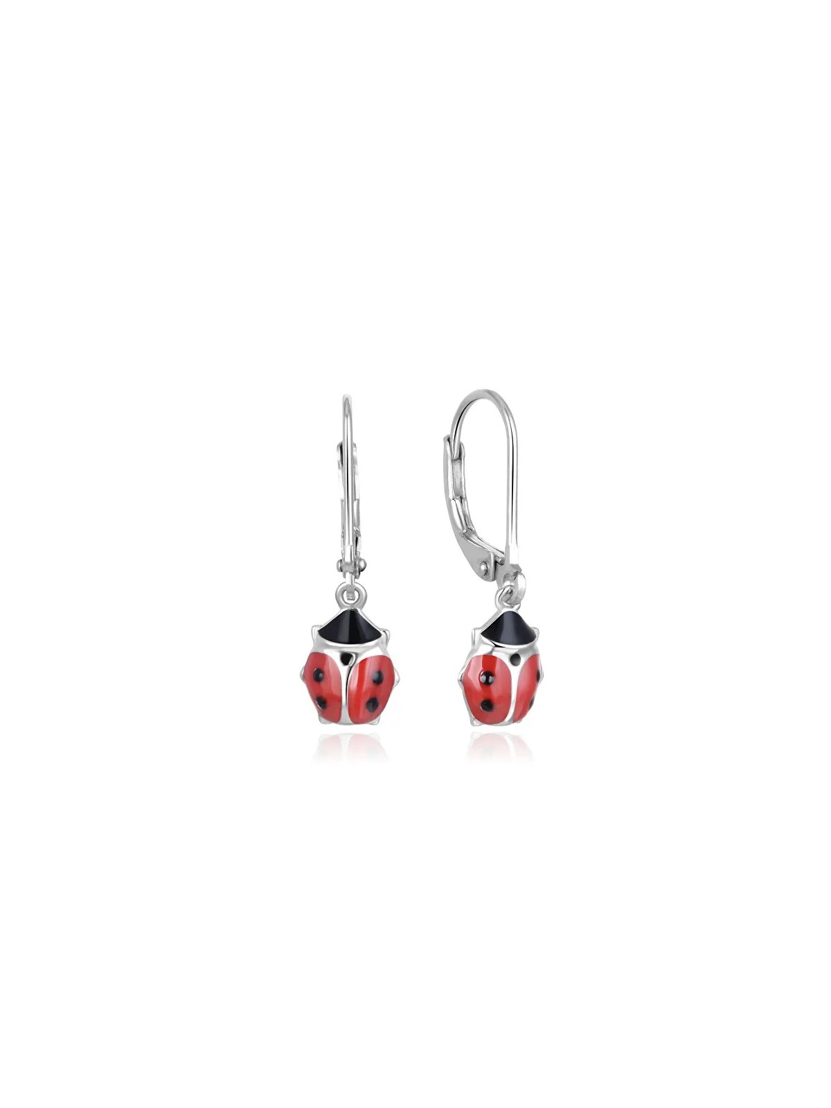 Beneto Graziosi orecchini in argento a forma di coccinelle AGUC2618 donna