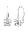 Silvego Orecchini a forma di fiore in argento con zirconi Swarovski® SILVEGOB70164SW donna