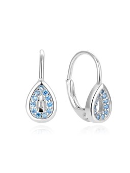 Beneto Orecchini in argento con zirconi blu AGUC1294DL donna