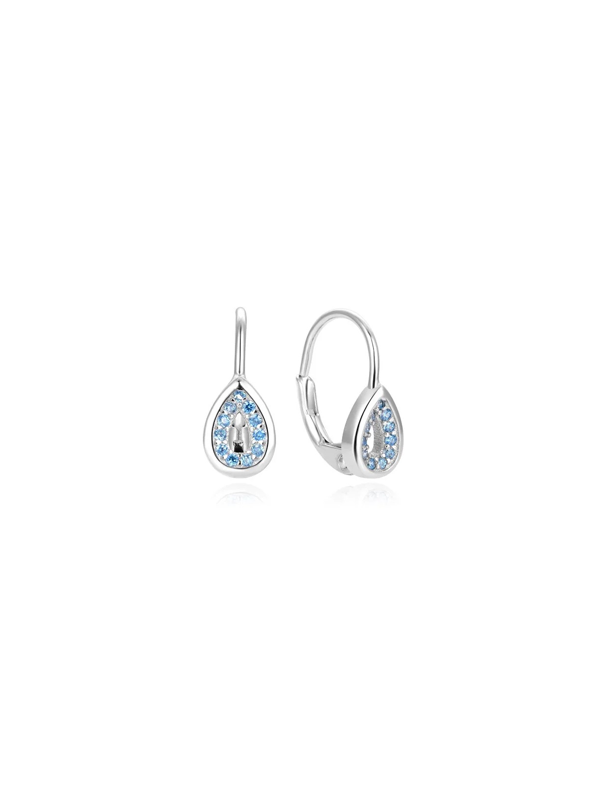 Beneto Orecchini in argento con zirconi blu AGUC1294DL donna