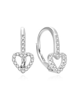 Beneto Orecchini romantici in argento con zirconi AGUC2179DL donna