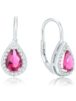 Beneto Orecchini in argento con zirconi rosa AGUC2227 donna