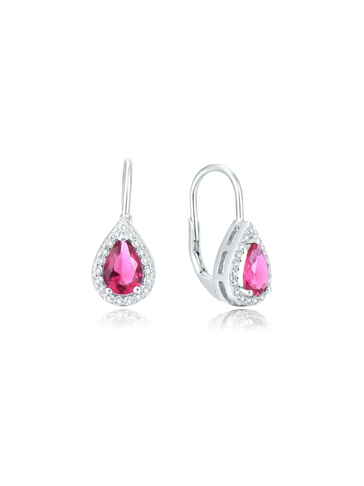 Beneto Orecchini in argento con zirconi rosa AGUC2227 donna