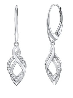 Silvego Eleganti orecchini in argento con zirconi Eria FW9671E donna