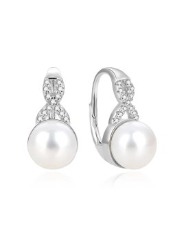 Beneto Deliziosi orecchini in argento con perle vere AGUC870PL donna