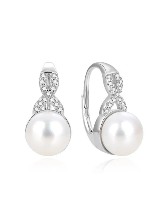 Beneto Deliziosi orecchini in argento con perle vere AGUC870PL donna