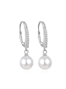 Beneto Bellissimi orecchini in argento con perle vere AGUC862PL donna