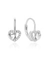Beneto Deliziosi orecchini in argento con cuori AGUC1283DL donna