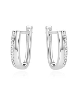 Beneto Elegant orecchini in argento con zirconi AGUC1433 donna