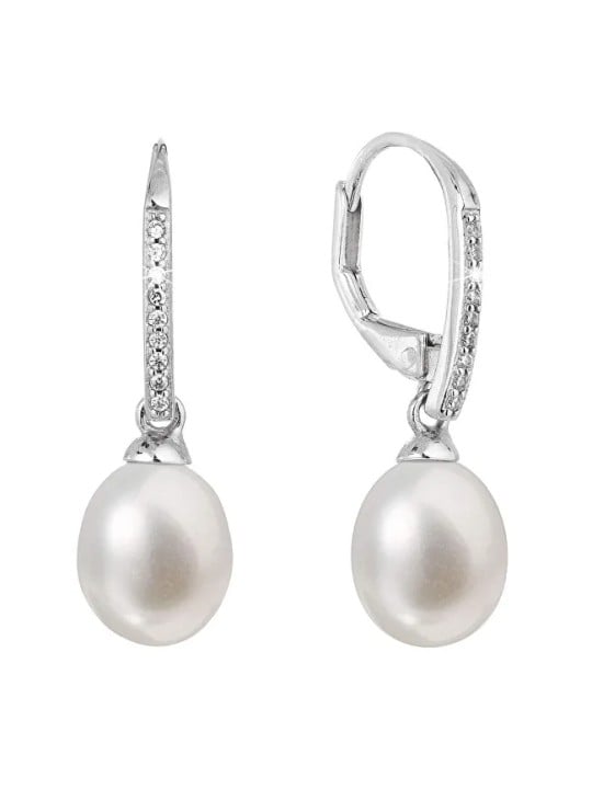 Evolution Group Orecchini in argento con perle vere 21060.1 donna