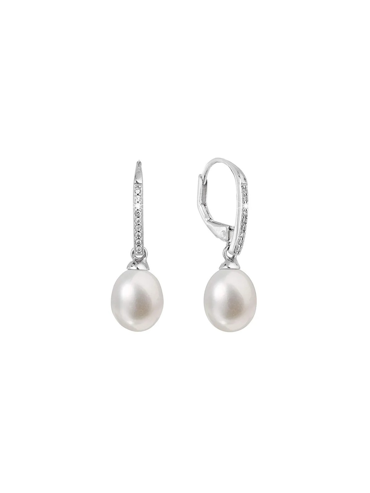 Evolution Group Orecchini in argento con perle vere 21060.1 donna