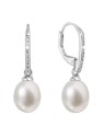Evolution Group Orecchini in argento con perle vere 21060.1 donna