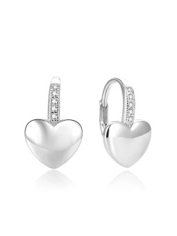 Beneto Orecchini in argento a forma di cuore AGUC1775 donna