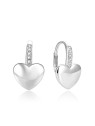 Beneto Orecchini in argento a forma di cuore AGUC1775 donna