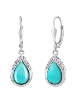 Silvego Orecchini in argento con amazonite naturale JST13327EAZ donna