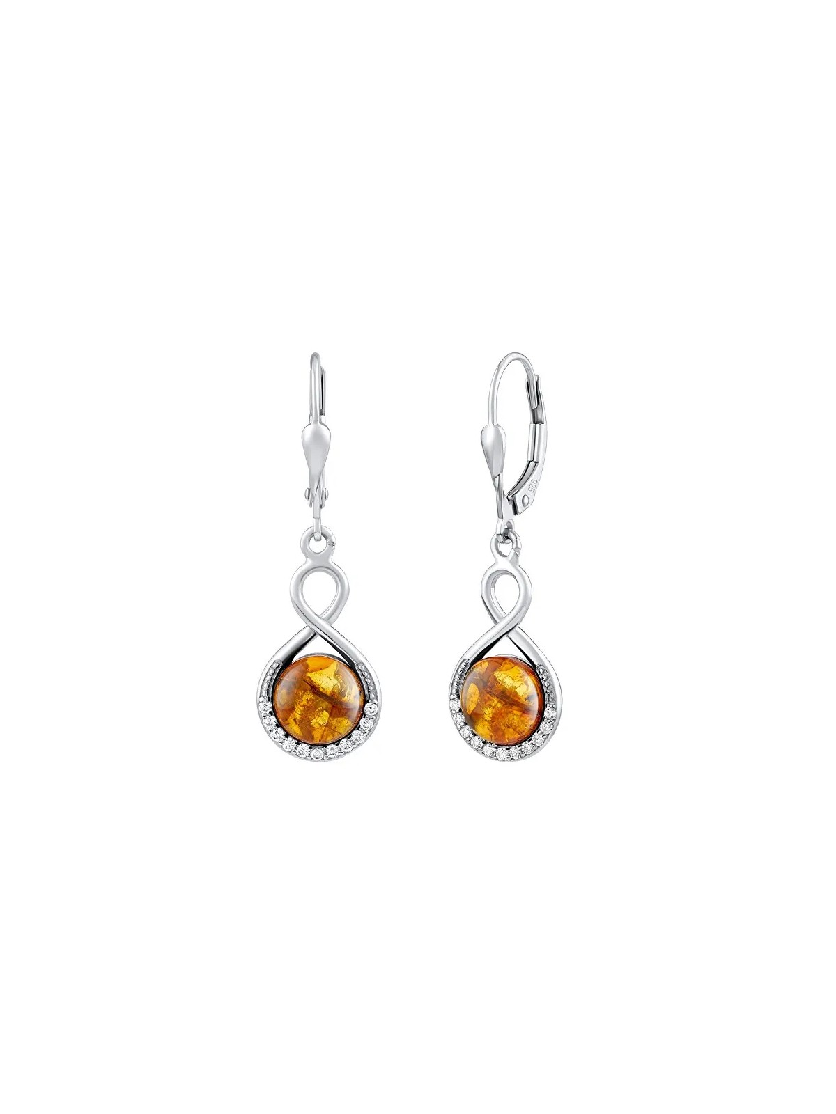 Silvego Orecchini in argento con vera ambra JST147107EJ donna