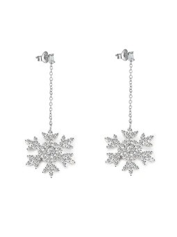 Beneto Orecchini in argento lucido Fiocchi di neve AGUP2753 donna