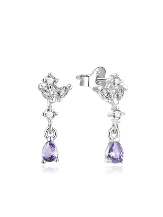 Beneto Orecchini unici in argento con zirconi AGUP2183 / AL donna